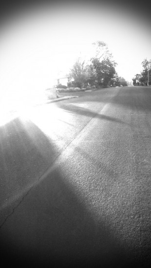 Blown Out Sunrise in Black and White