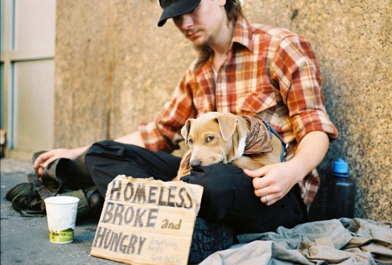 Young Homeless Man