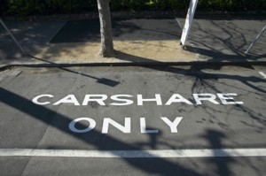 Carshare only parking is becoming more common 