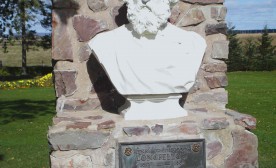 Bust of Longfellow at Grand-Pre National Historic Site.