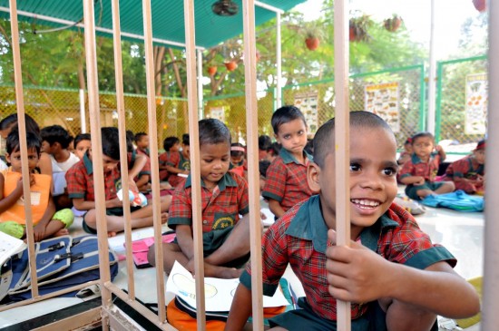 A bright place of learning in a Bombay slum