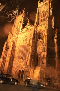 York Minster at night