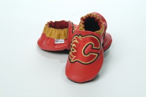 Calgary Flames Baby Booties