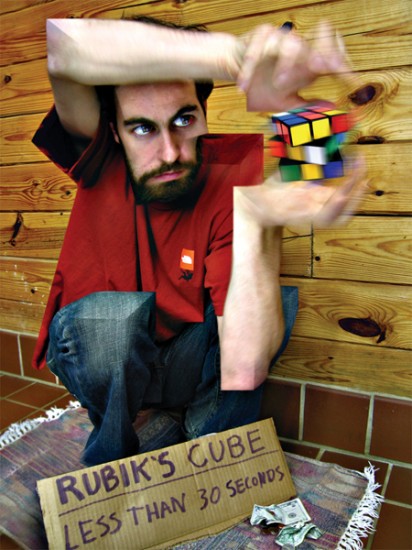 Man with Rubik's Cube, corutesy of Boing Boing