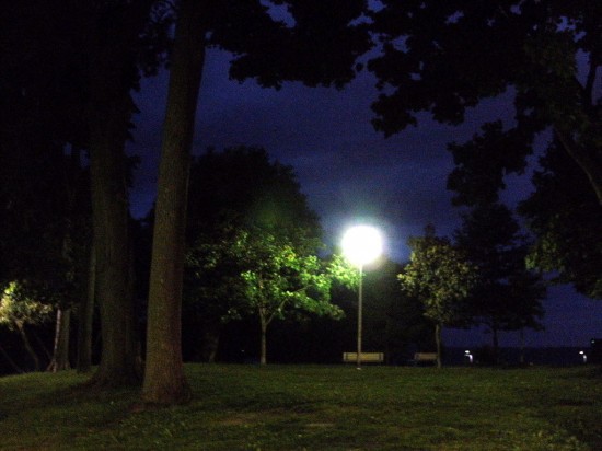 Park at night