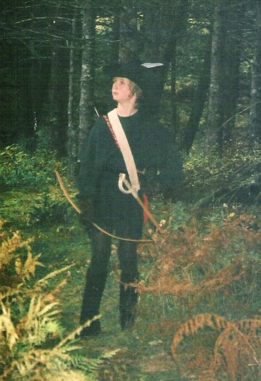 Author's son dressed as Robin Hood for Halloween © Darcy Rhyno