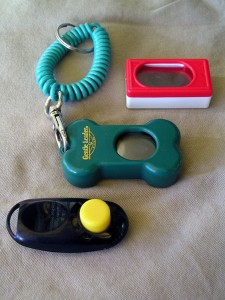 Clickers for dog training