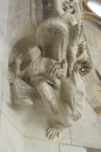 Detail inside Sagrada Familia