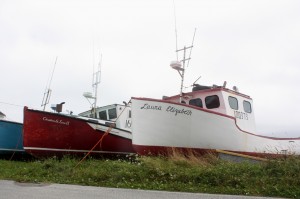 Fishing boats on the slip for the summer at Little Harbour near Lockeport.