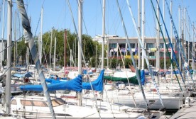 The yacht basin in Lorient, Brittany.