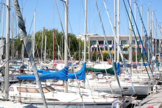 The yacht basin in Lorient, Brittany.