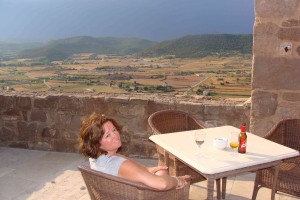 Watching the storm at Paradore Cordona