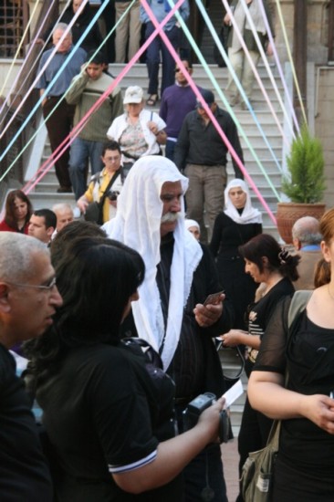 Copts coming out of church, Cairo