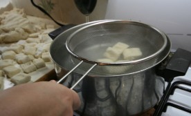 Boiling the gnocchi