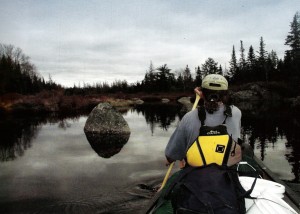 Putting in at Sporting Lake Stream, heading for Shelburne River