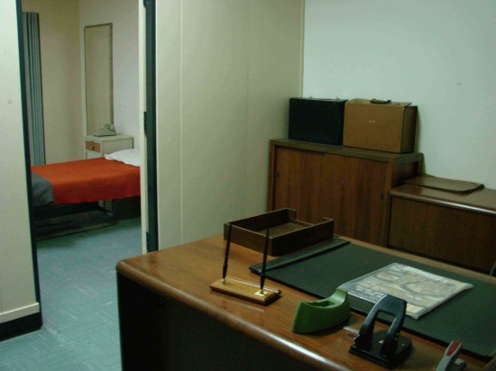 The Prime Minister's Bedroom and Office in the Diefenbunker
