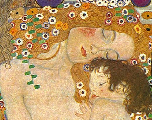 Gustav Klimt "Three Ages of Woman, Mother and Child (detail)