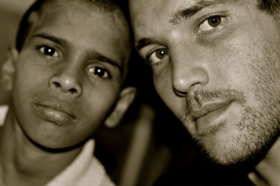 Kane Ryan and his young friend Ashwini.