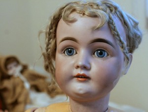 German doll with glass eyes