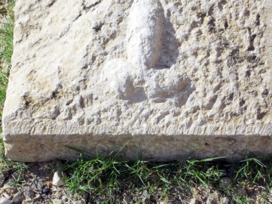 Tunisia brothel sign in Roman ruins