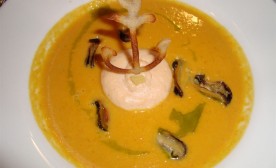 Butternut squash and pear soup.