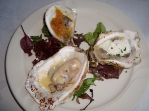 PEI Oysters Three Ways