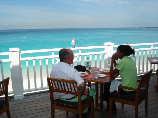 Breakfast by the sea at the One and Only Resort