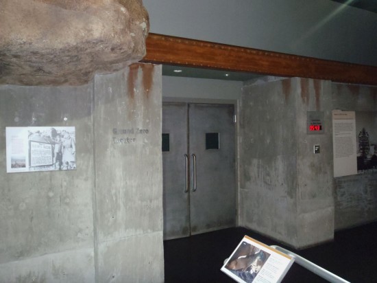 Ground Zero theater where visitors can experience what a real nuclear blast feels like.