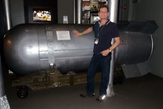 Author and B-53 thermonuclear device