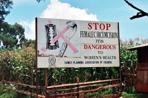 Campaign Road Sign in Uganda