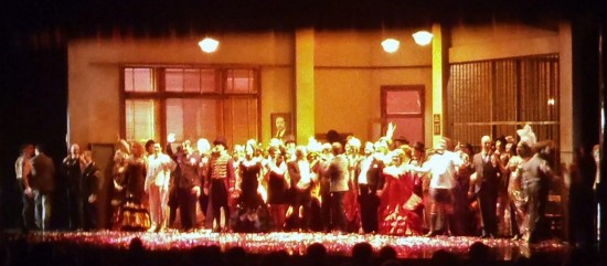Cast of Johann Strauss's opera "La Chauve Souris"  (die Fliedermaus)