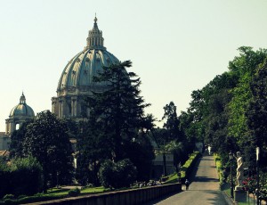 St. Peter's Basilica from Vatican Gardens