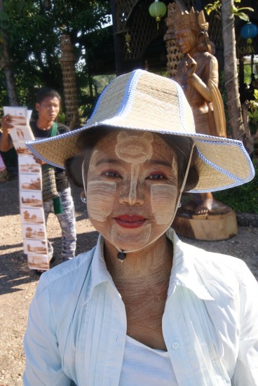 Painted faces - A sign of beauty in Burma
