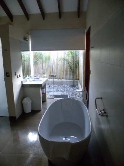 Private garden-like outdoor shower