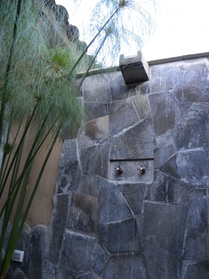 Private garden-like outdoor shower