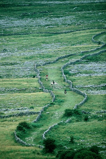 Horses and riders - The Burren Horses and riders - The Burren