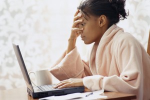 Working from home while wearing a bathrobe is easier said than done!