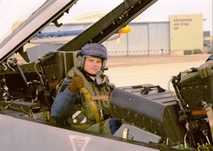 CF-18 cockpit - George ready to go!