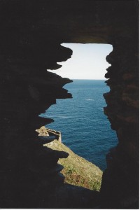 Tintagel: Looking thru the window