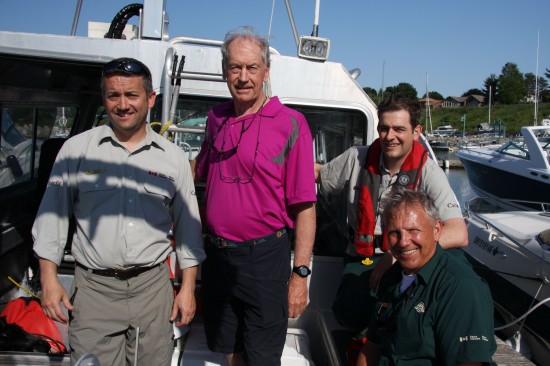 (Left to right) Jonathan Moore, Peter Rowe, Ryan Harris and Chriss Ludin (foreground).