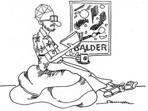 Self-portrait of Mark Saunders, ala cartoon style.