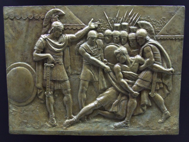 Relief inspired by the everyday life of Alexander the Great