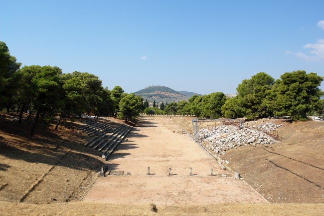 The stadion of ancient Epidauros.
