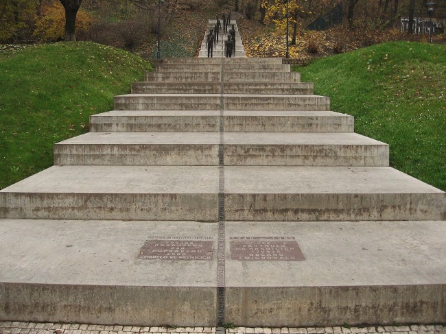 Monument to the victims of communism, sculptures by Olbram Zoubek 
