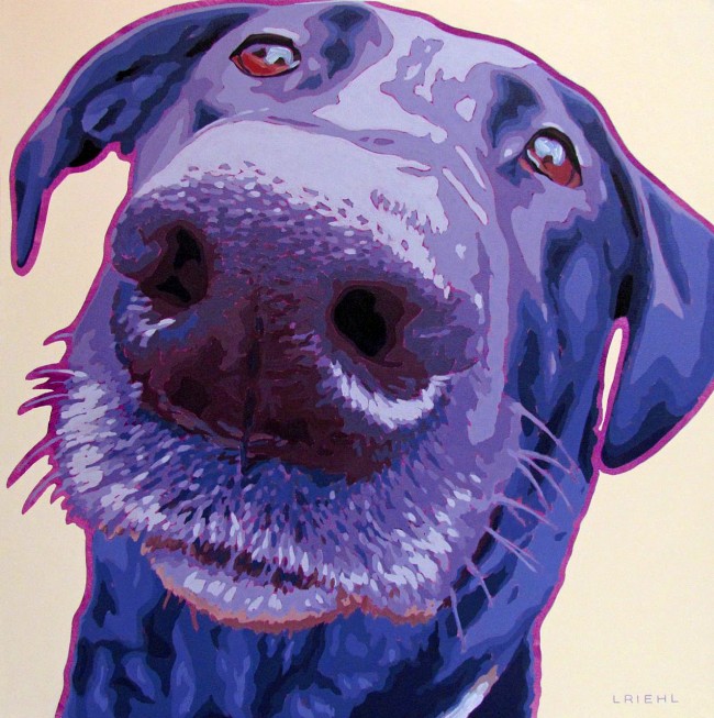 Nostrildamus © Lisa Riehl Acrylic on Canvas - 30 x 30