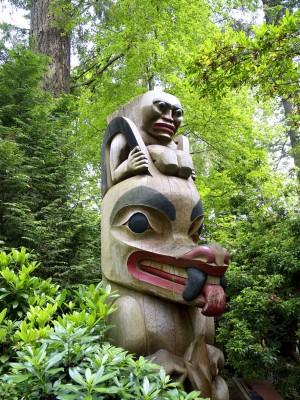 Coast Salish Totem, Capilano, Vancouver, BC