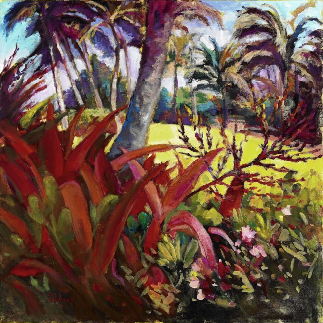 Gauguin In Hanalei, acrylic on canvas