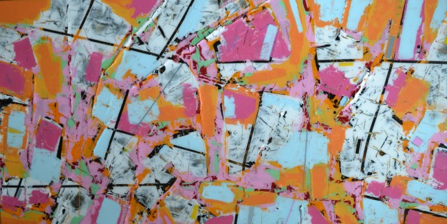 Urban Reflection V- 24x48inches