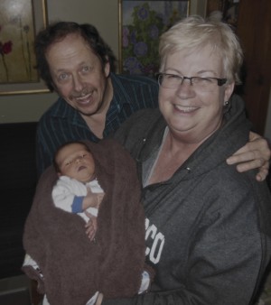 Gavin and his Grandma and Grandpa 