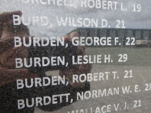 WW II airman killed in combat. I bear his name